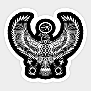 Ancient Egyptian God Horus as Royal Falcon Sticker